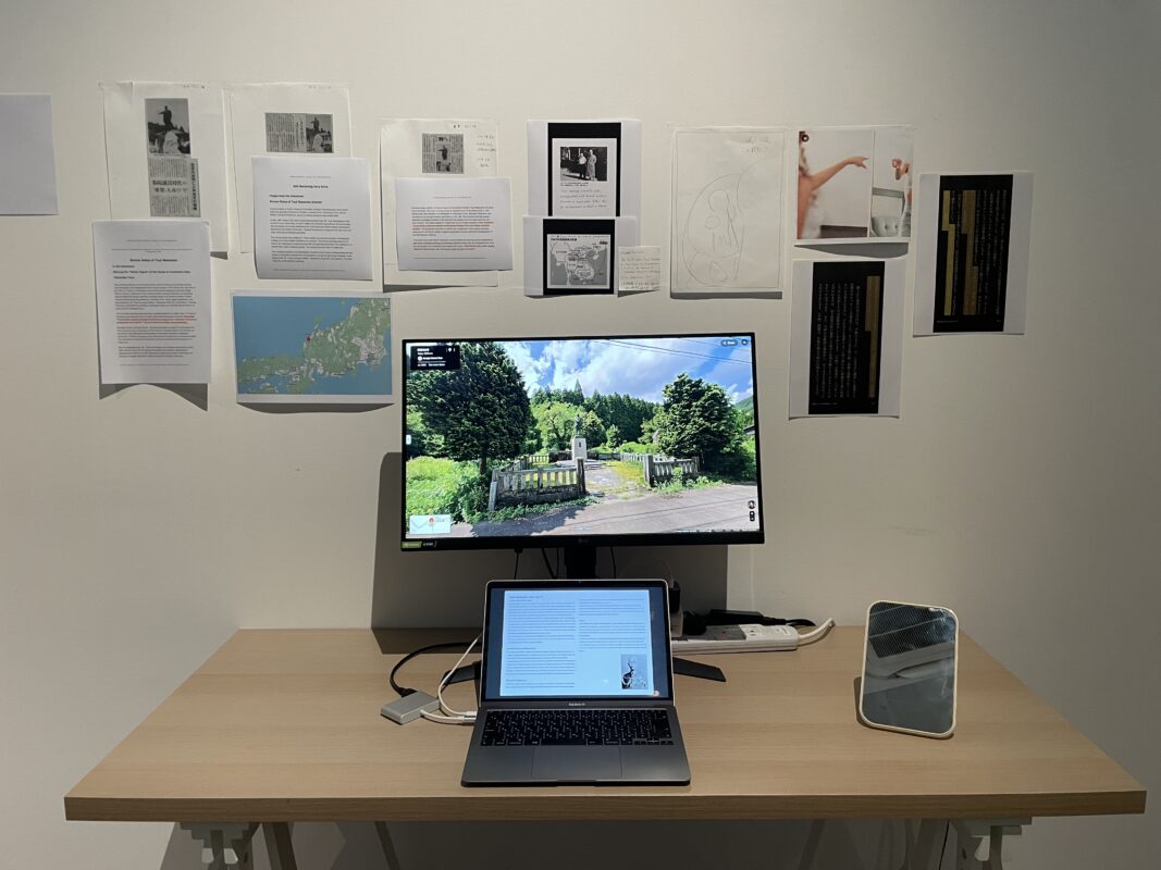Research display at the open studio, Singapore Art Museum, 2025
