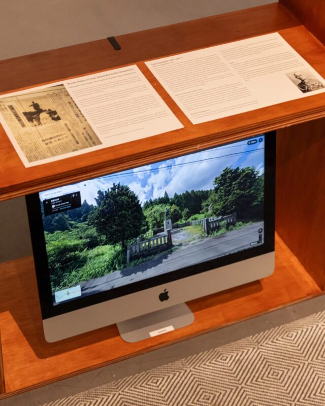Display of documentation footage of the statue and the letter to the audience, Singapore Art Week, 2026